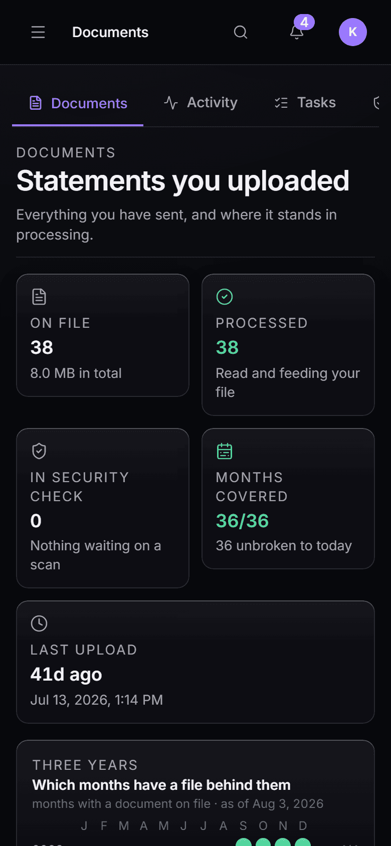 SBA loans in the New Matrix console, mobile view